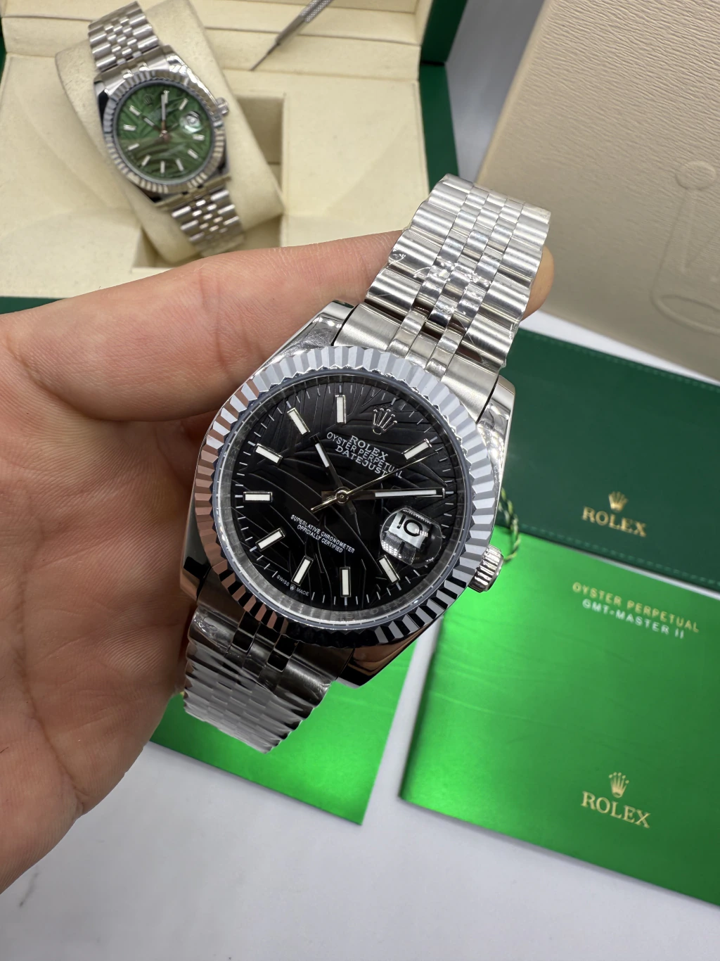 Datejust 40mm - AÇO MOSTRADOR PRETO
