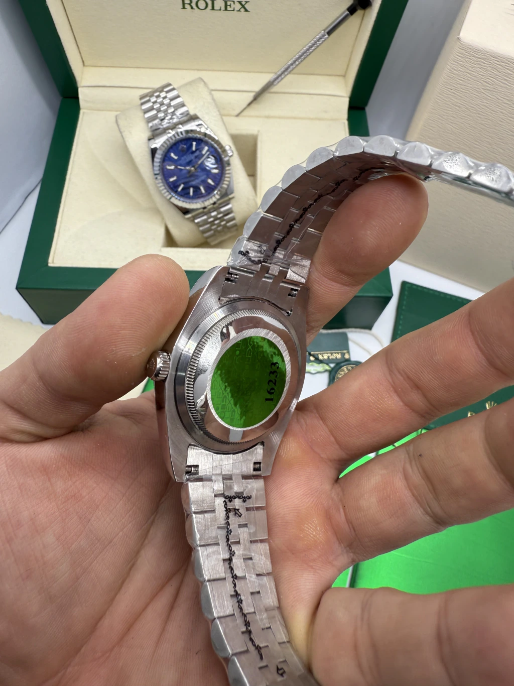 Datejust 40mm - AÇO MOSTRADOR VERDE - Imagem 3