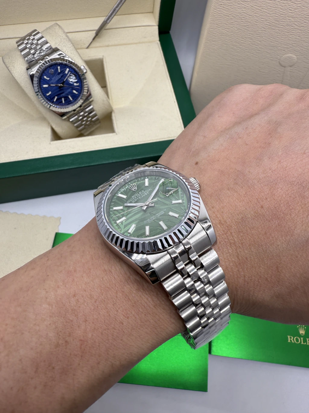 Datejust 40mm - AÇO MOSTRADOR VERDE - Imagem 5