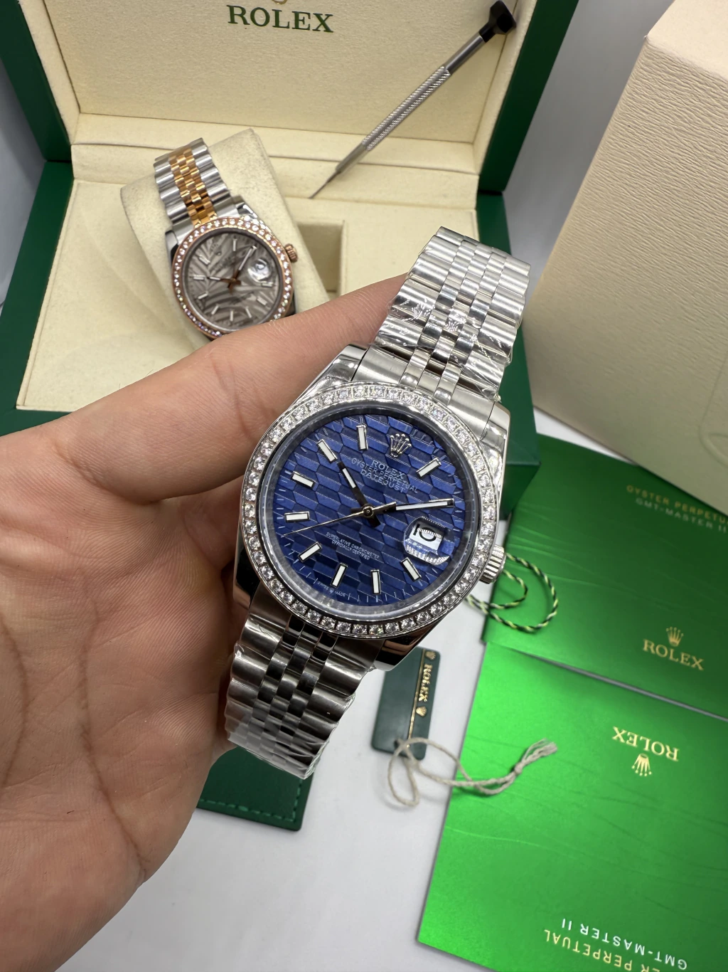 Datejust 40mm - AÇO MOSTRADOR AZUL