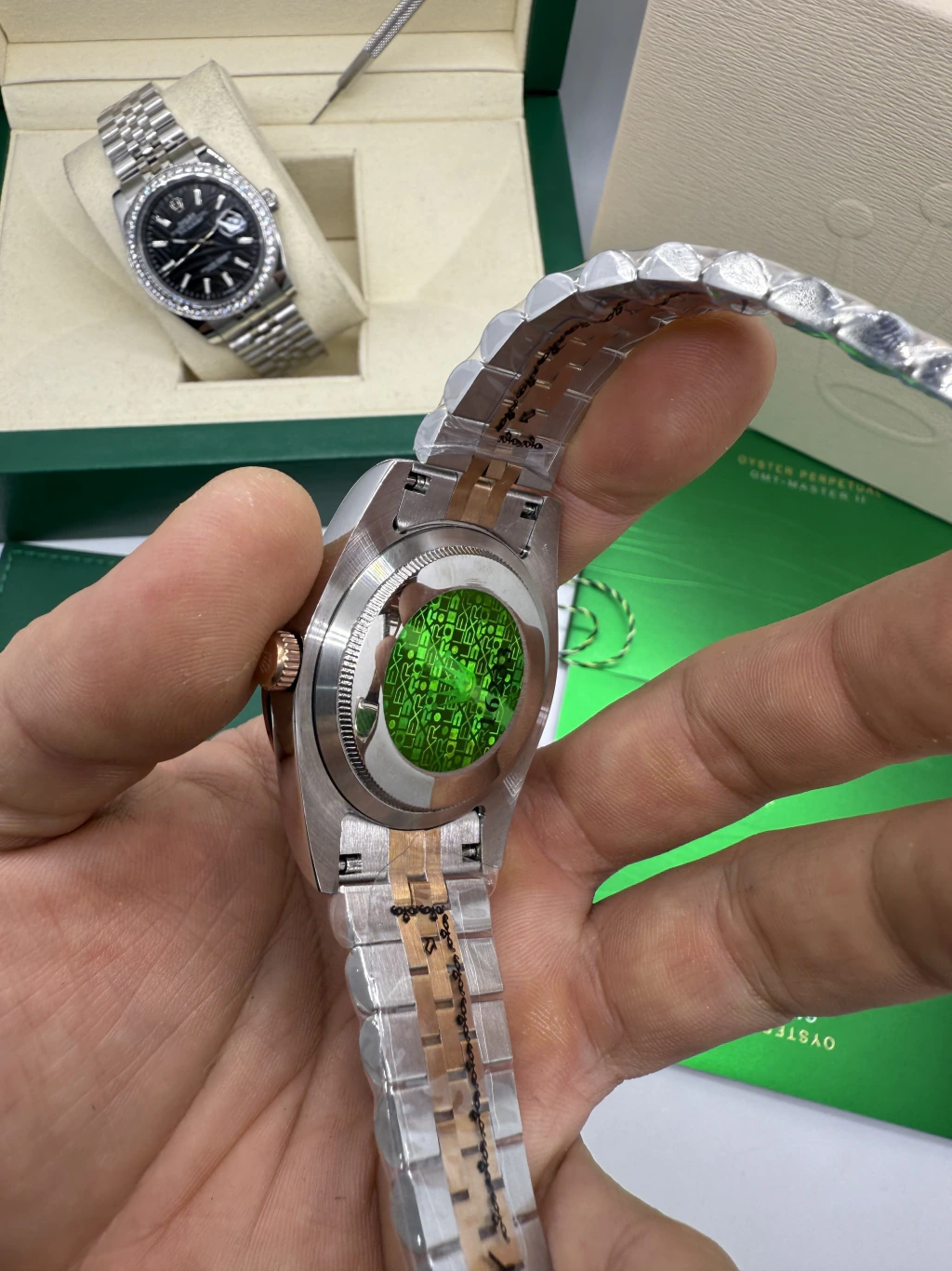 Datejust 40mm - AÇO COM ROSE MOSTRADOR PRATA - Imagem 3