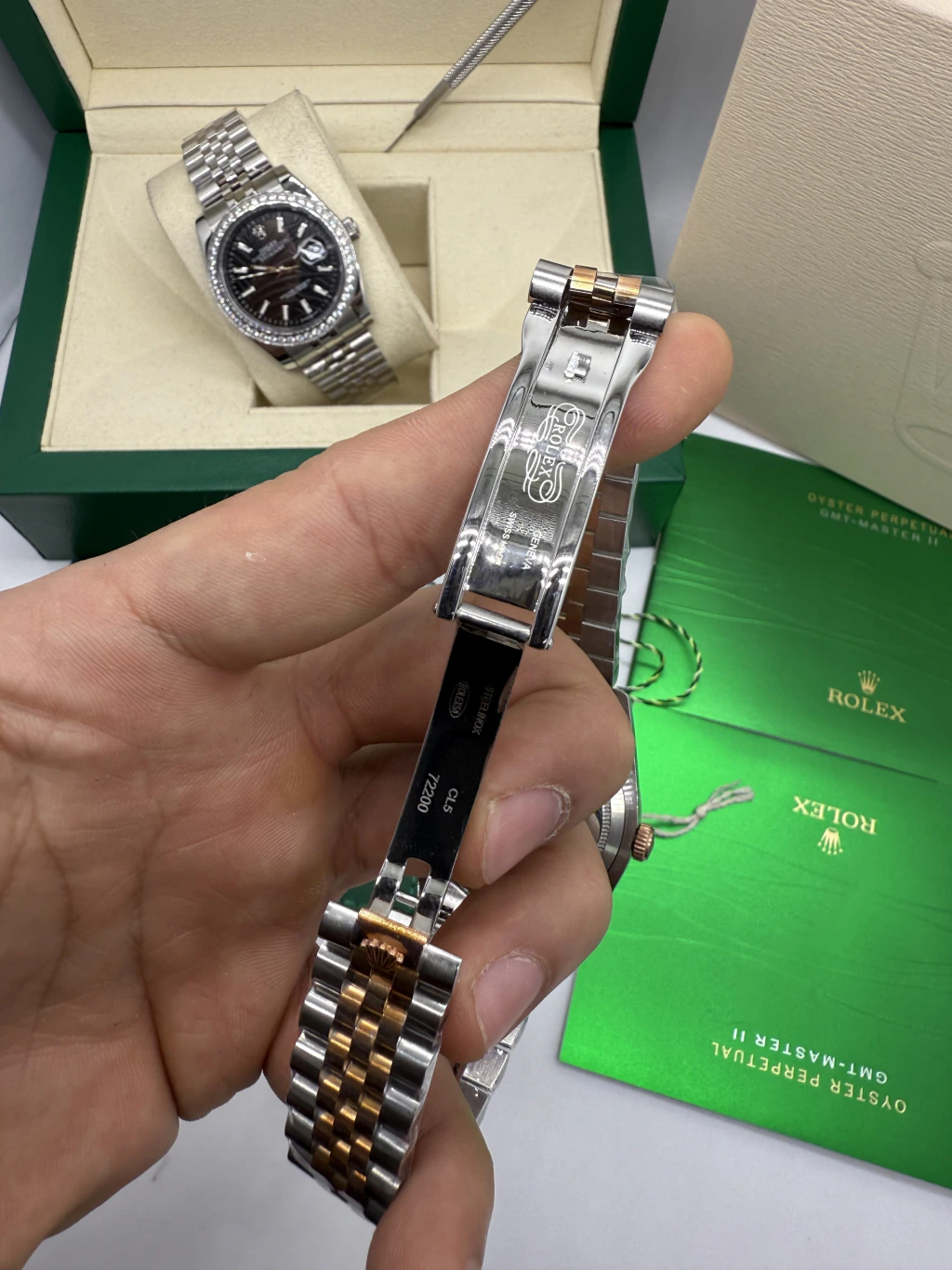 Datejust 40mm - AÇO COM ROSE MOSTRADOR PRATA - Imagem 4