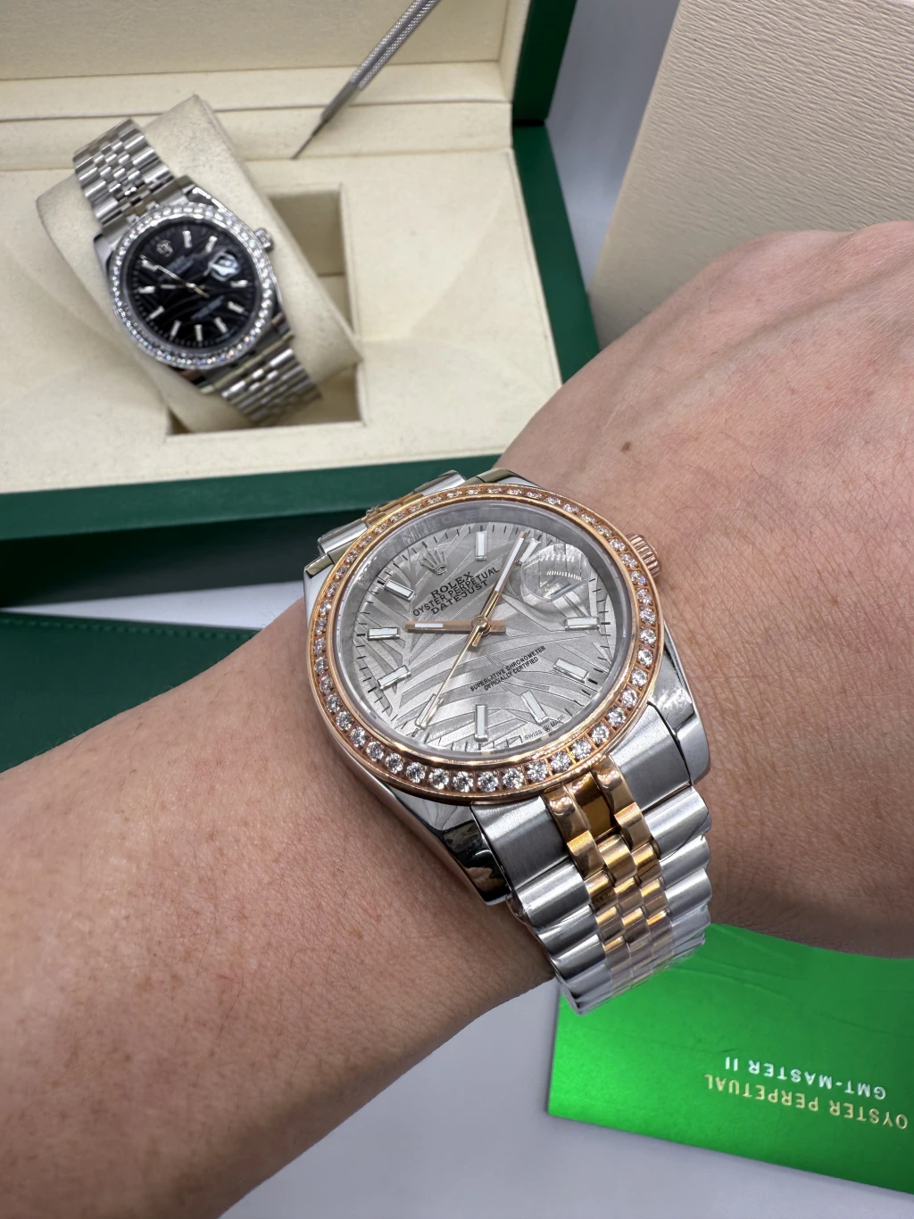 Datejust 40mm - AÇO COM ROSE MOSTRADOR PRATA - Imagem 5