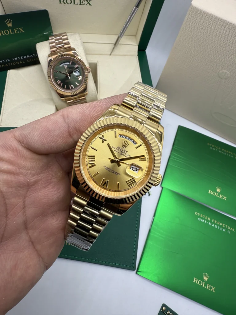 Day-Date President 40mm - AÇO DOURADO MOSTRADOR DOURADO