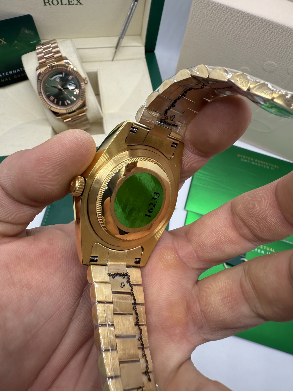 Day-Date President 40mm - AÇO DOURADO MOSTRADOR BRANCO - Imagem 3
