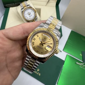 Day-Date President 40mm - AÇO COM DOURADO MOSTRADOR DOURADO