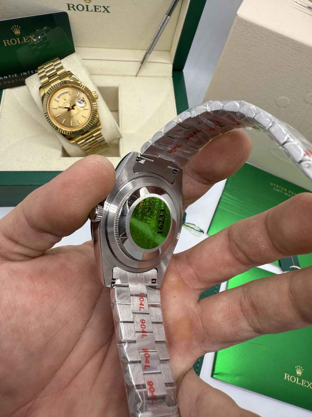 Day-Date President 40mm - AÇO MOSTRADOR PRATA - Imagem 3