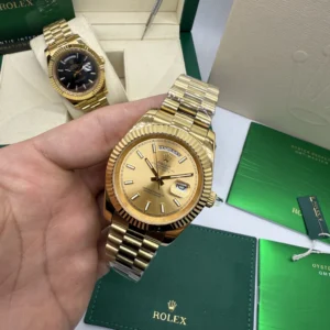 Day-Date President 40mm - AÇO DOURADO MOSTRADOR DOURADO