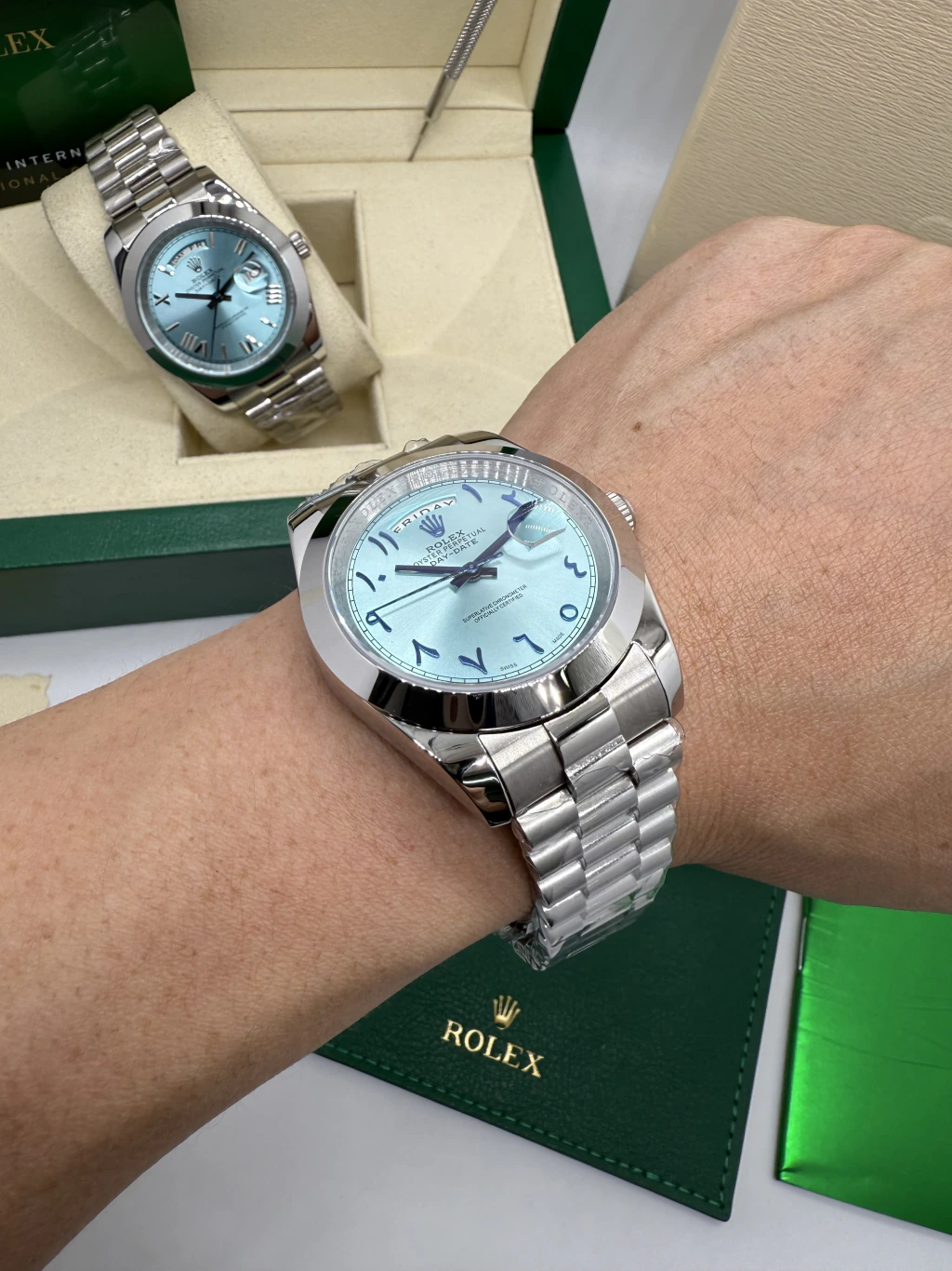 Day-Date Arabic 40mm - AÇO MOSTRADOR TIFFANY - Imagem 5