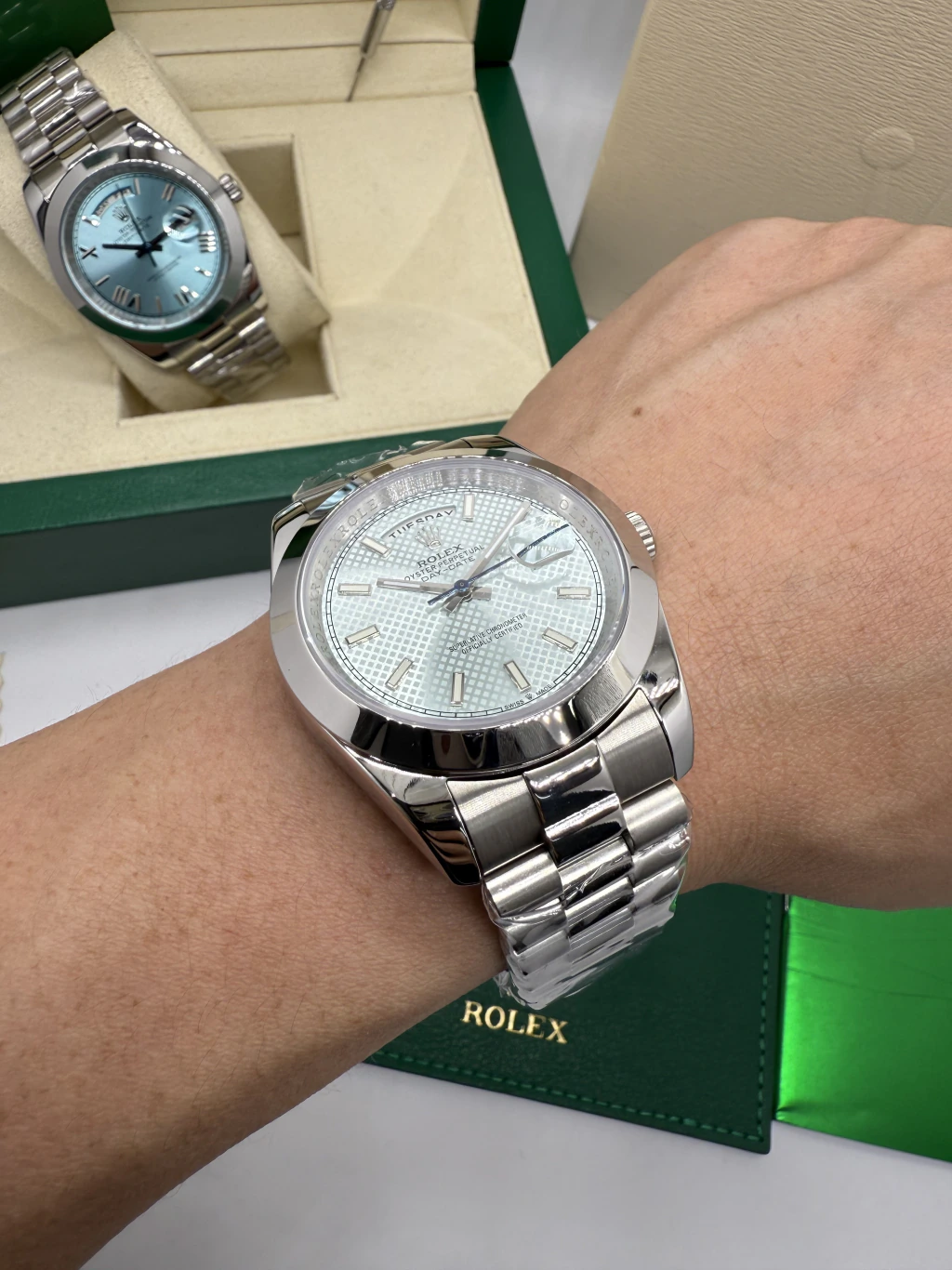 Day-Date President 40mm - AÇO MOSTRADOR PRATA - Imagem 3
