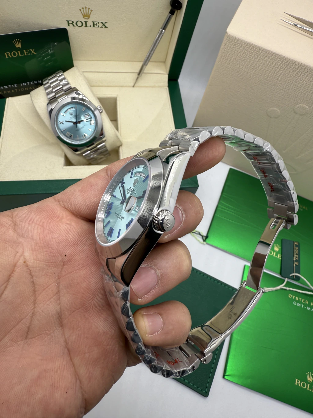 Day-Date President 40mm - AÇO MOSTRADOR TIFFANY - Imagem 2