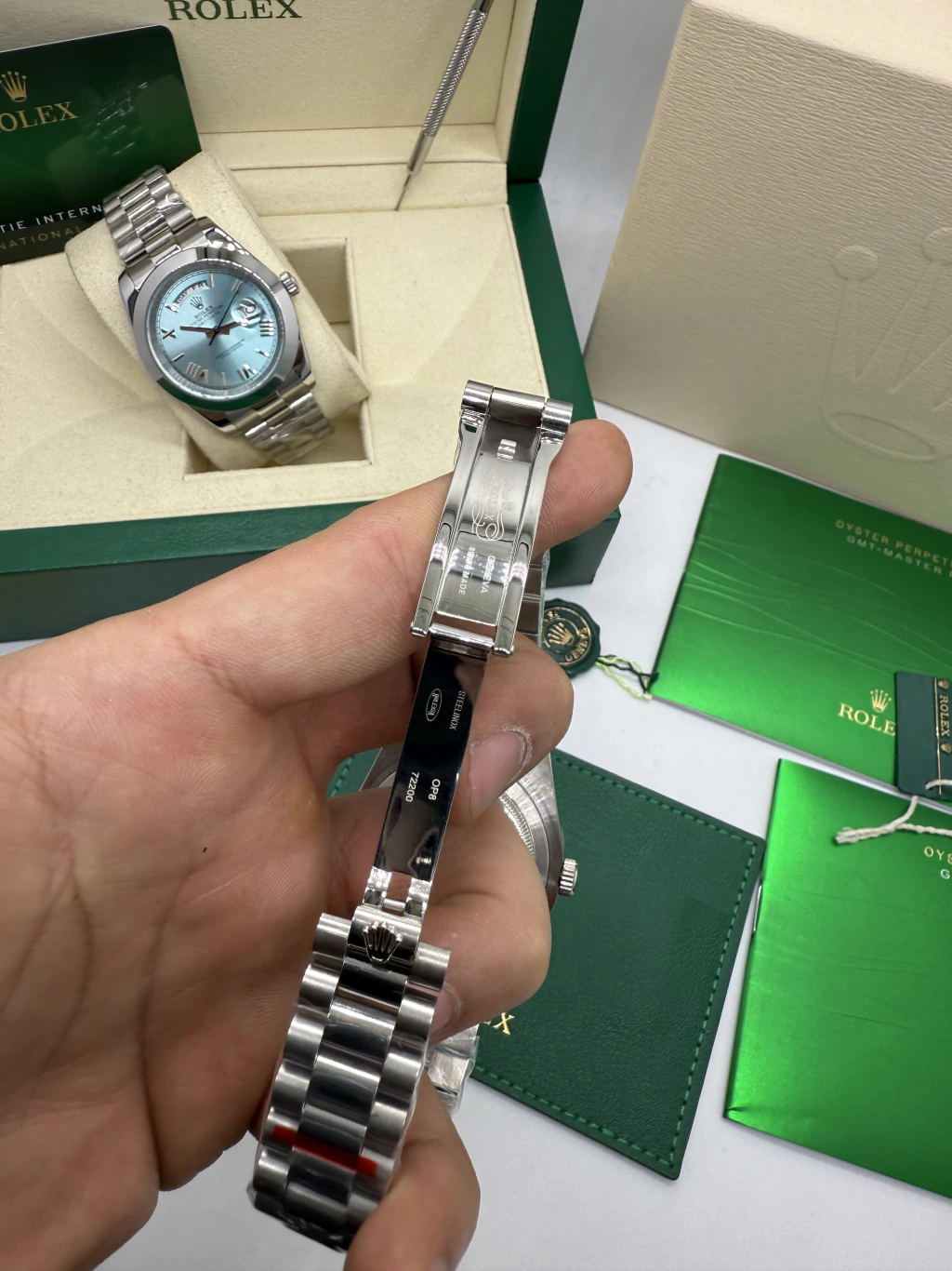 Day-Date President 40mm - AÇO MOSTRADOR TIFFANY - Imagem 4