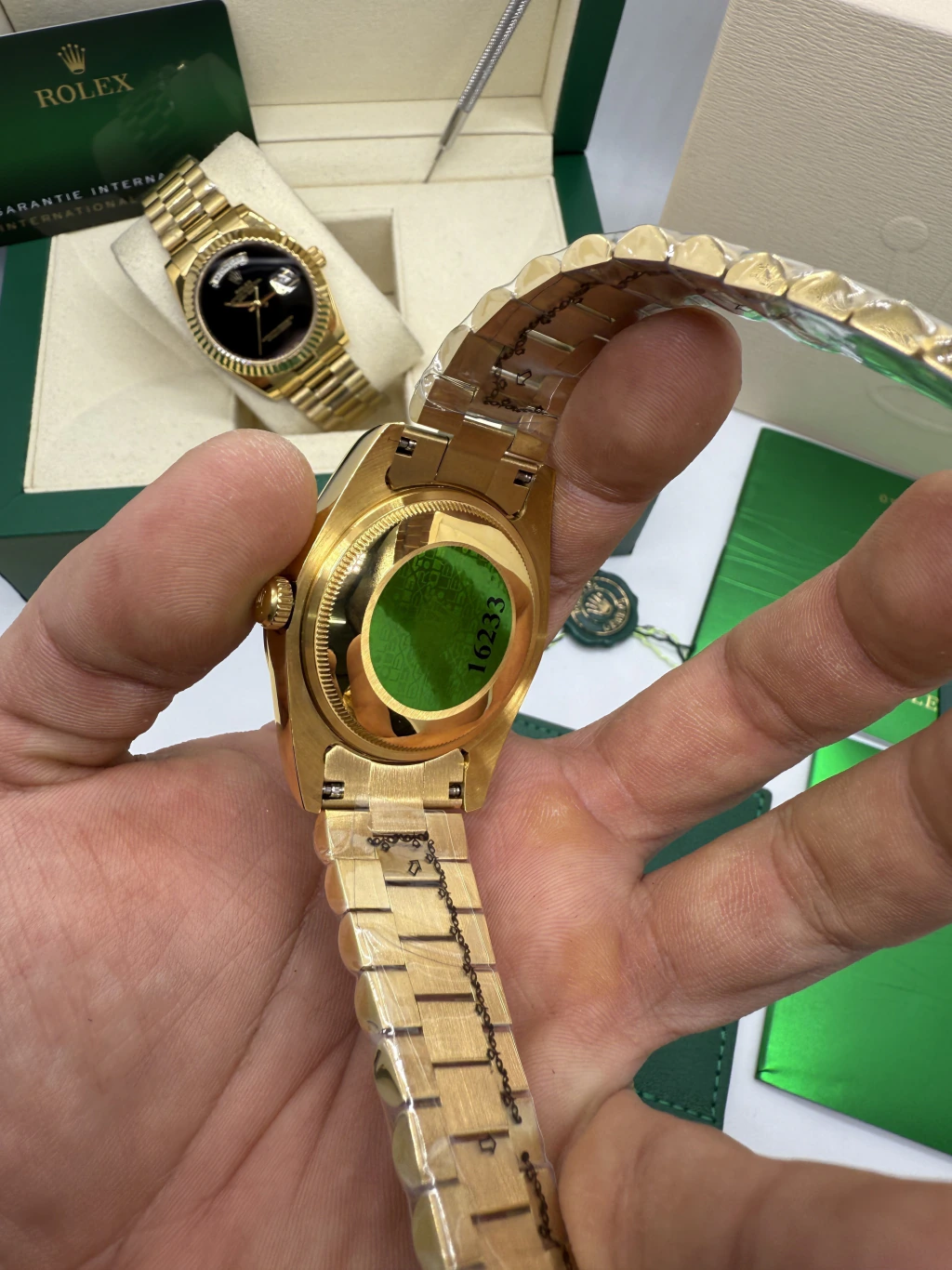 Day-Date President 40mm - AÇO DOURADO MOSTRADOR VERDE - Imagem 2