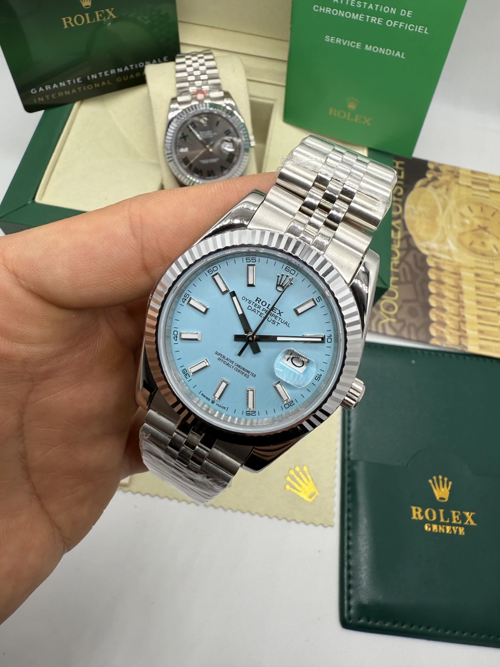 Datejust 40mm - AÇO MOSTRADOR TIFFANY