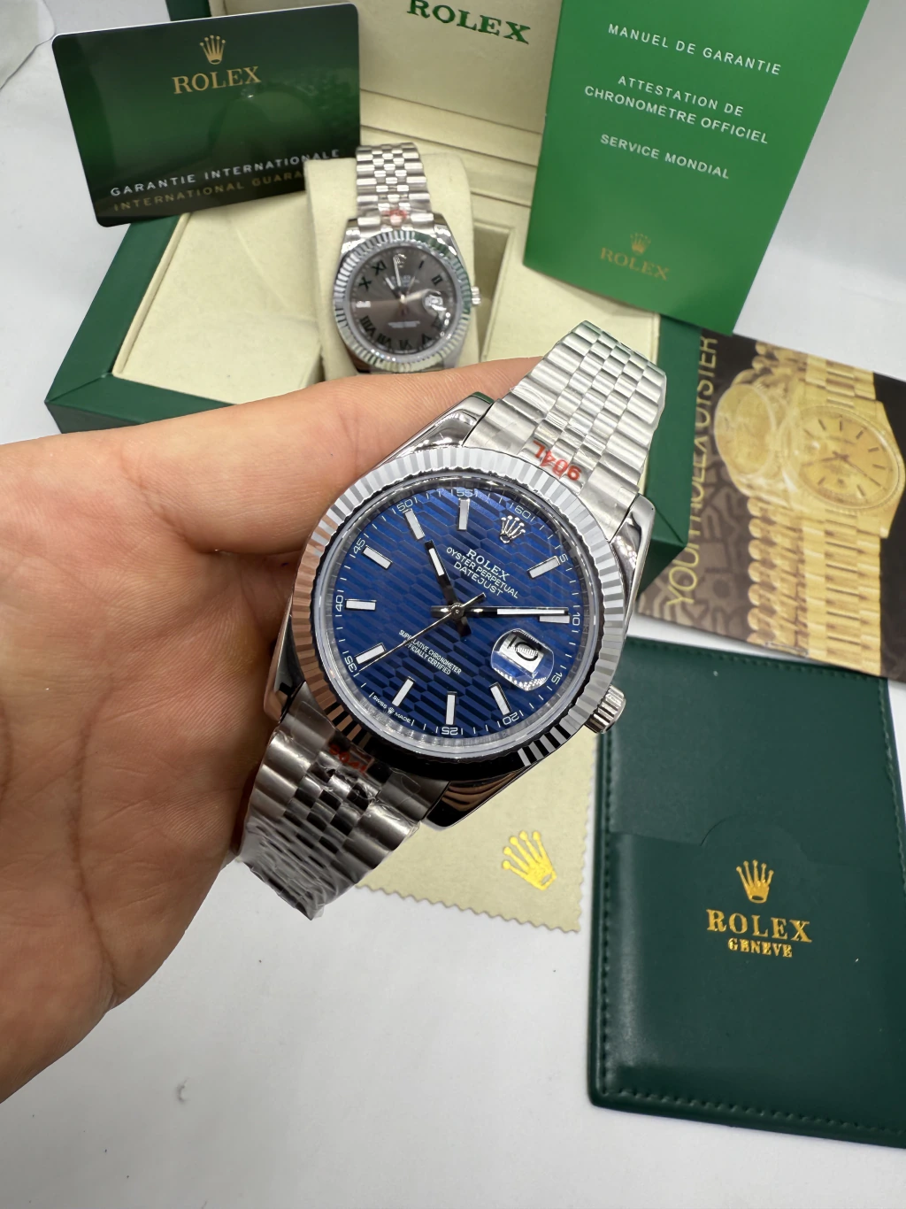 Datejust 40mm - AÇO MOSTRADOR AZUL