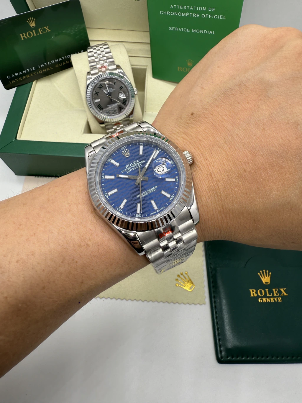Datejust 40mm - AÇO MOSTRADOR AZUL - Imagem 5