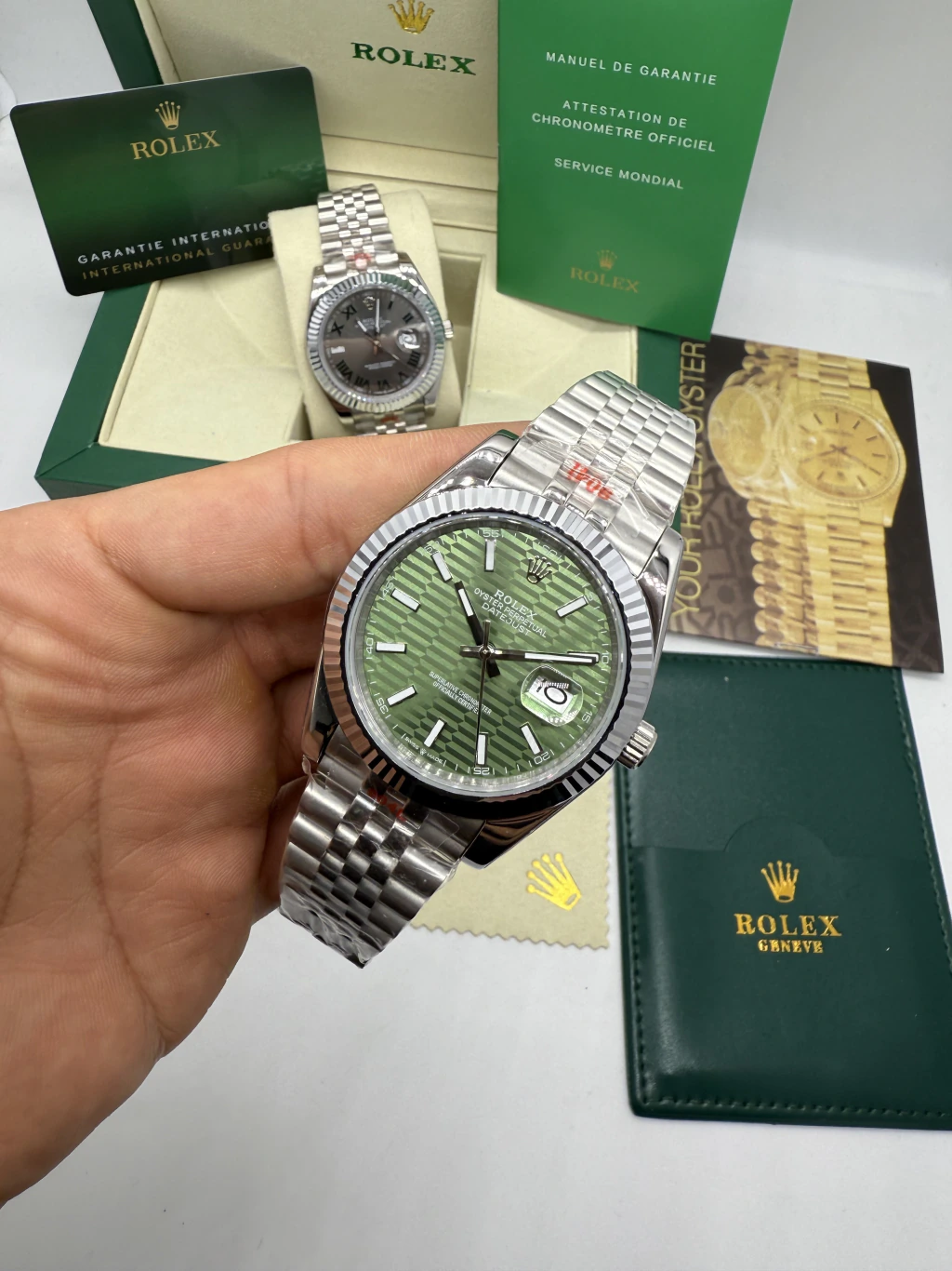 Datejust 40mm - AÇO MOSTRADOR VERDE