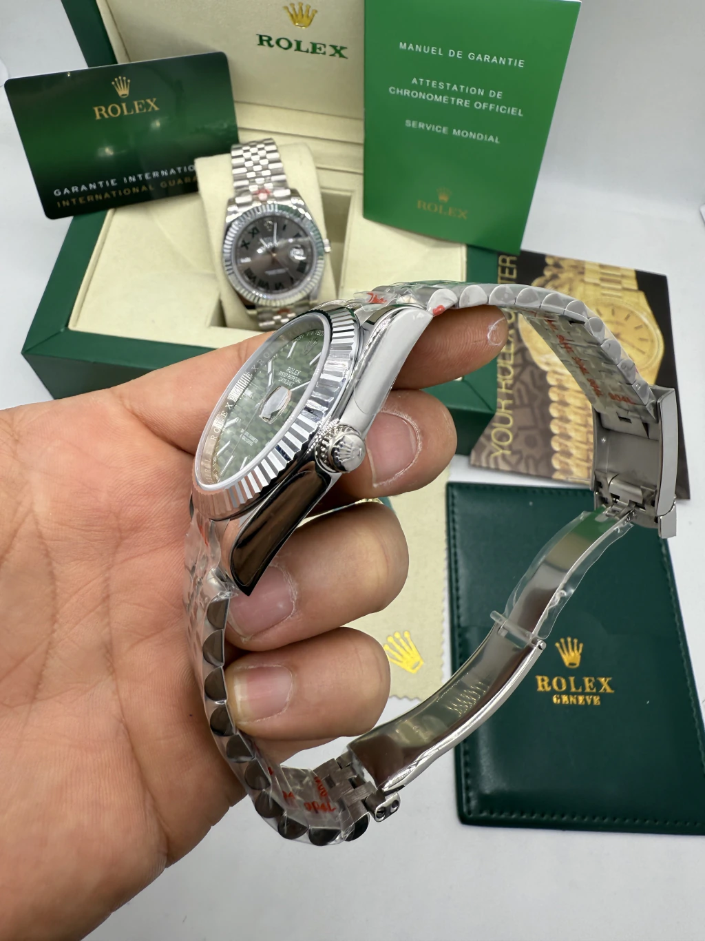 Datejust 40mm - AÇO MOSTRADOR VERDE - Imagem 2