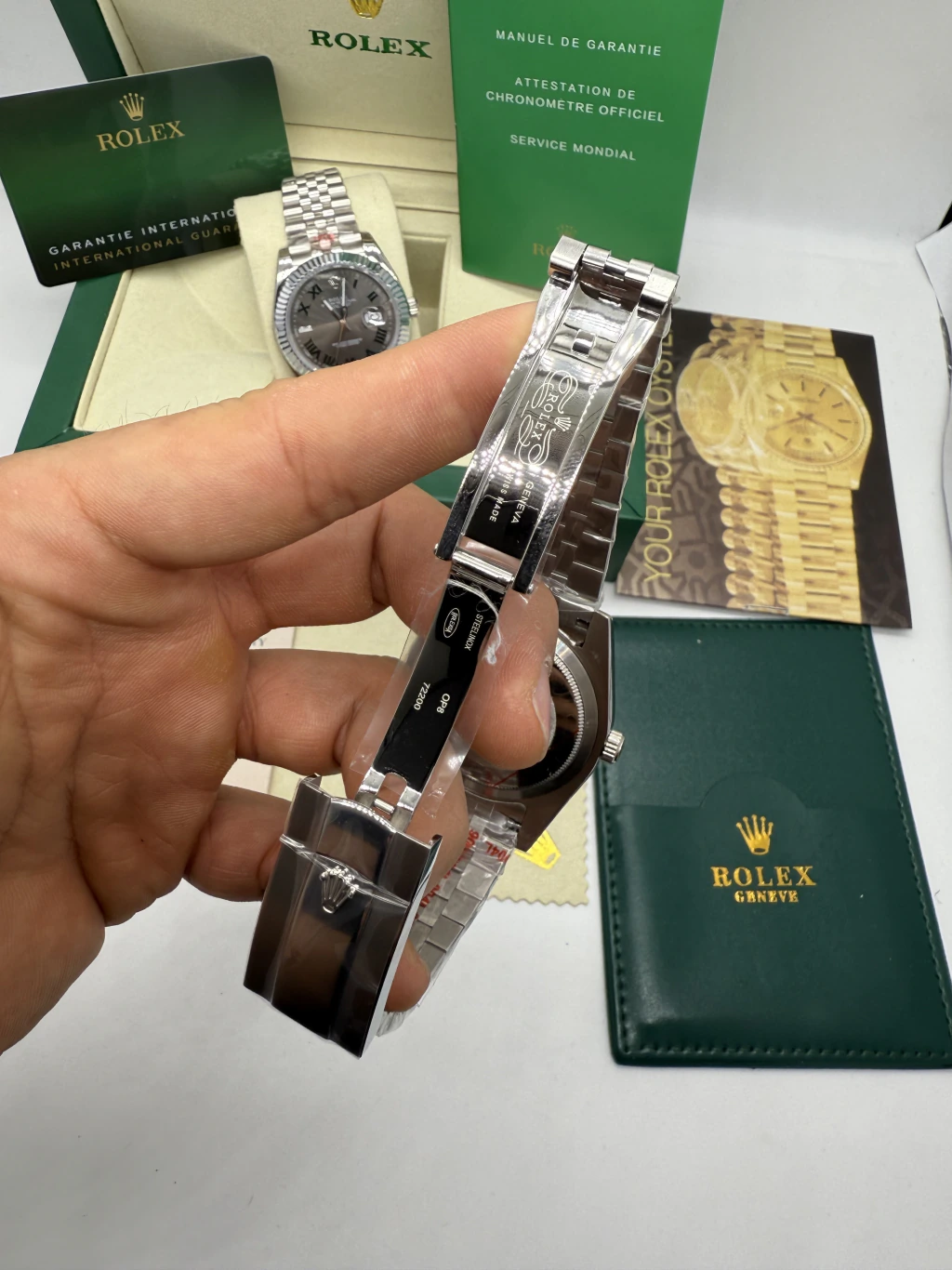 Datejust 40mm - AÇO MOSTRADOR VERDE - Imagem 4