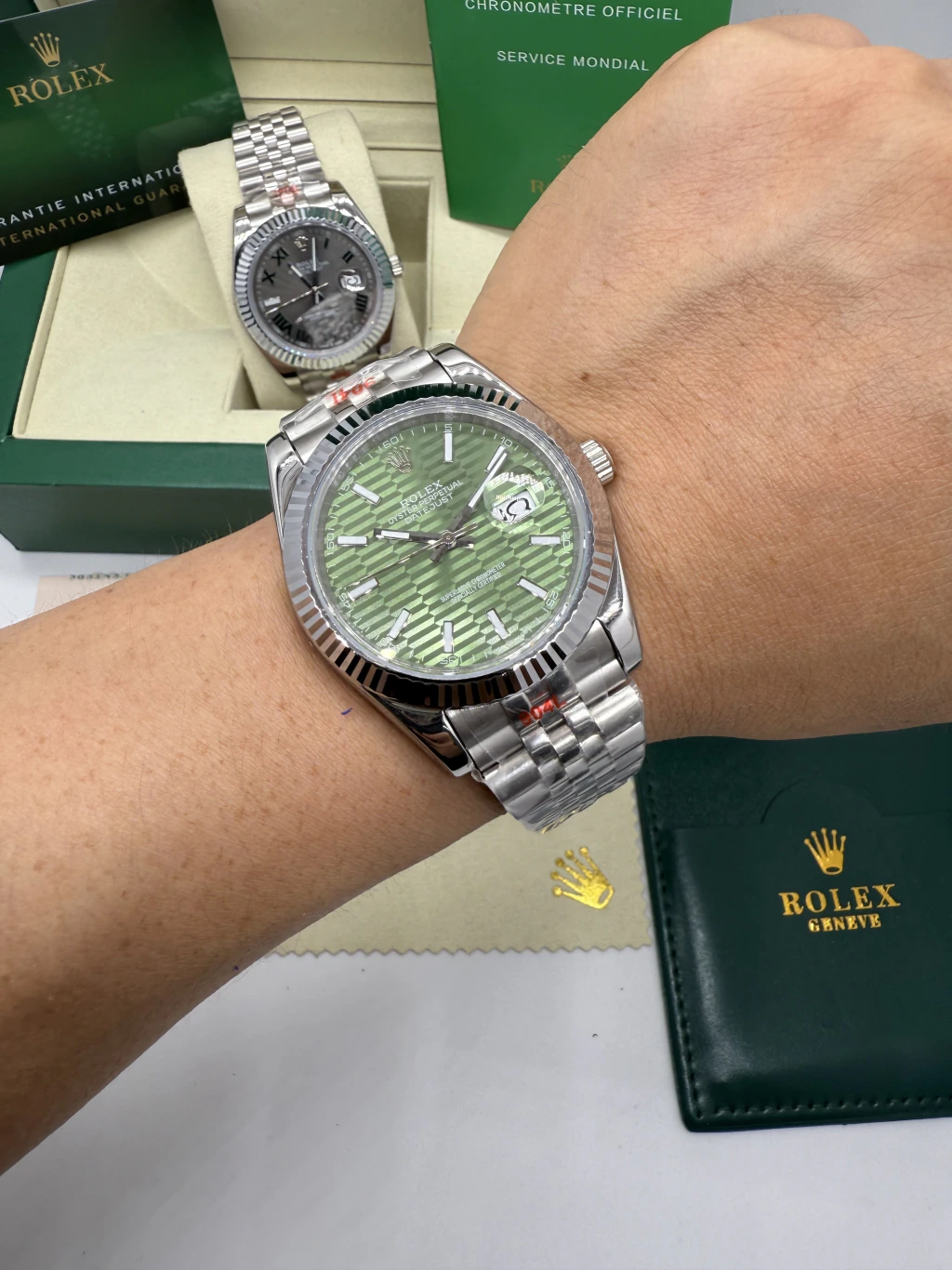 Datejust 40mm - AÇO MOSTRADOR VERDE - Imagem 5