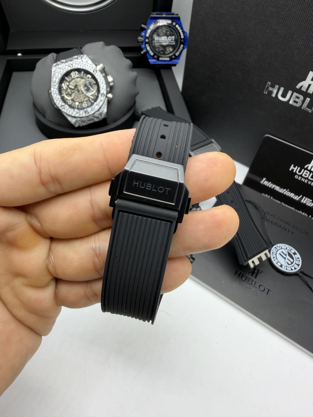 Hublot Big Bang 43mm - FIBRA DE CARBONO PRETO MOSTRADOR SKELETON - SILICONE - Imagem 4