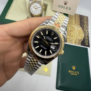 Datejust 40mm - AÇO COM DOURADO MOSTRADOR PRETO