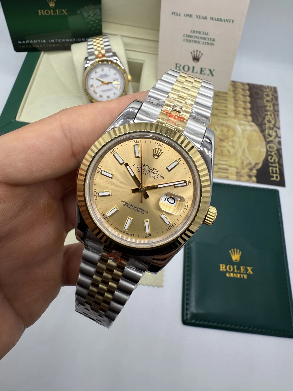 Datejust 40mm - AÇO COM DOURADO MOSTRADOR DOURADO
