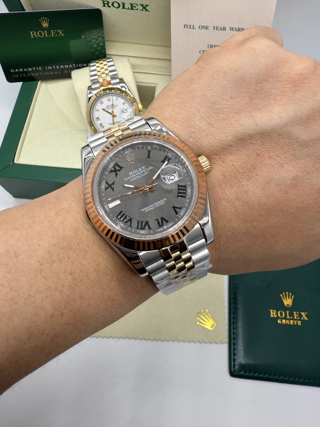 Datejust 40mm - AÇO COM ROSE MOSTRADOR CINZA - Imagem 5