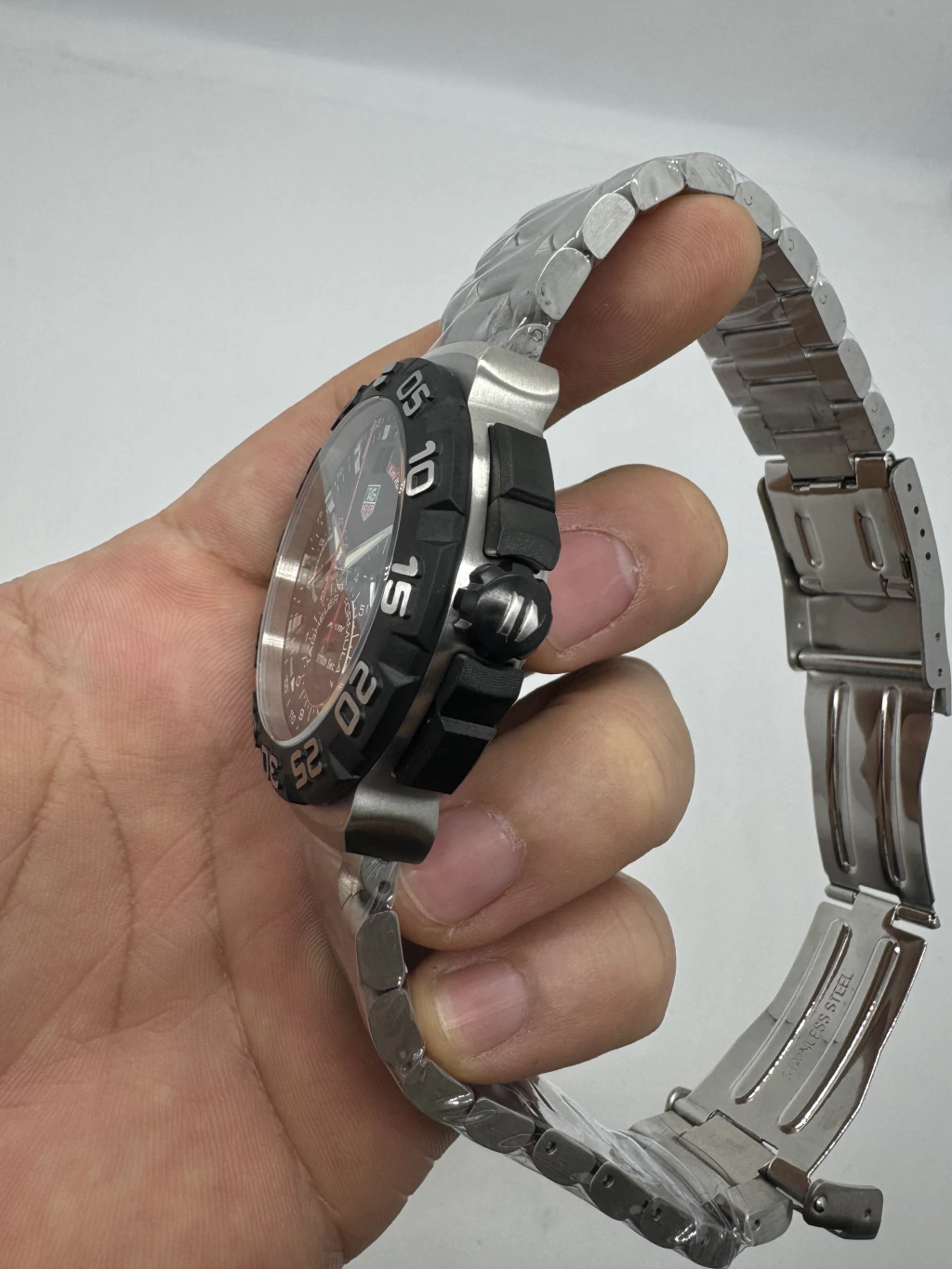 TAG Heuer Kimi Raikkönen 44mm - AÇO MOSTRADOR PRETO - Imagem 2