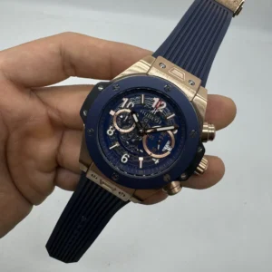 Hublot Big Bang 43mm - AÇO ROSE MOSTRADOR SKELETON - SILICONE