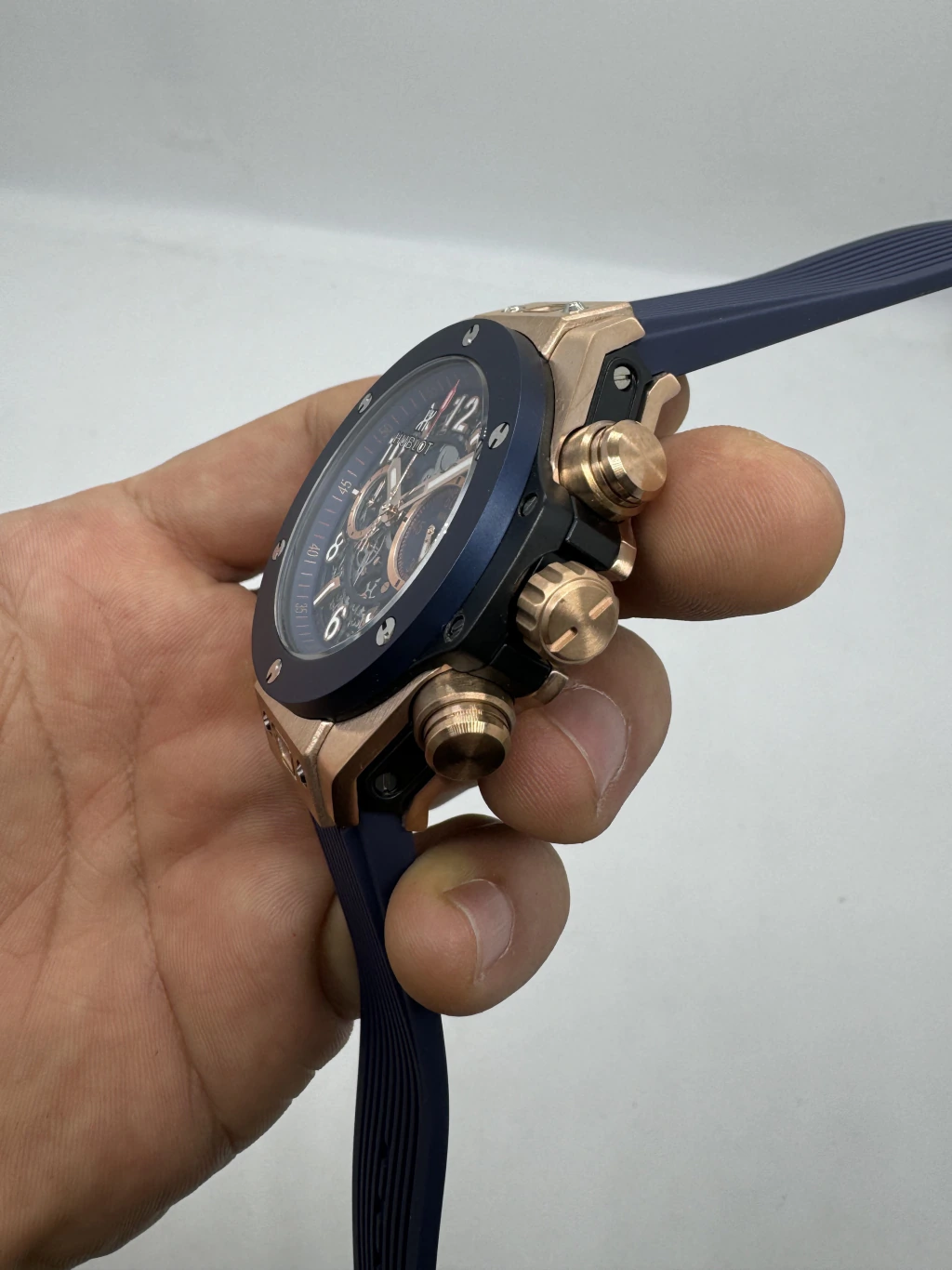 Hublot Big Bang 43mm - AÇO ROSE MOSTRADOR SKELETON - SILICONE - Imagem 2