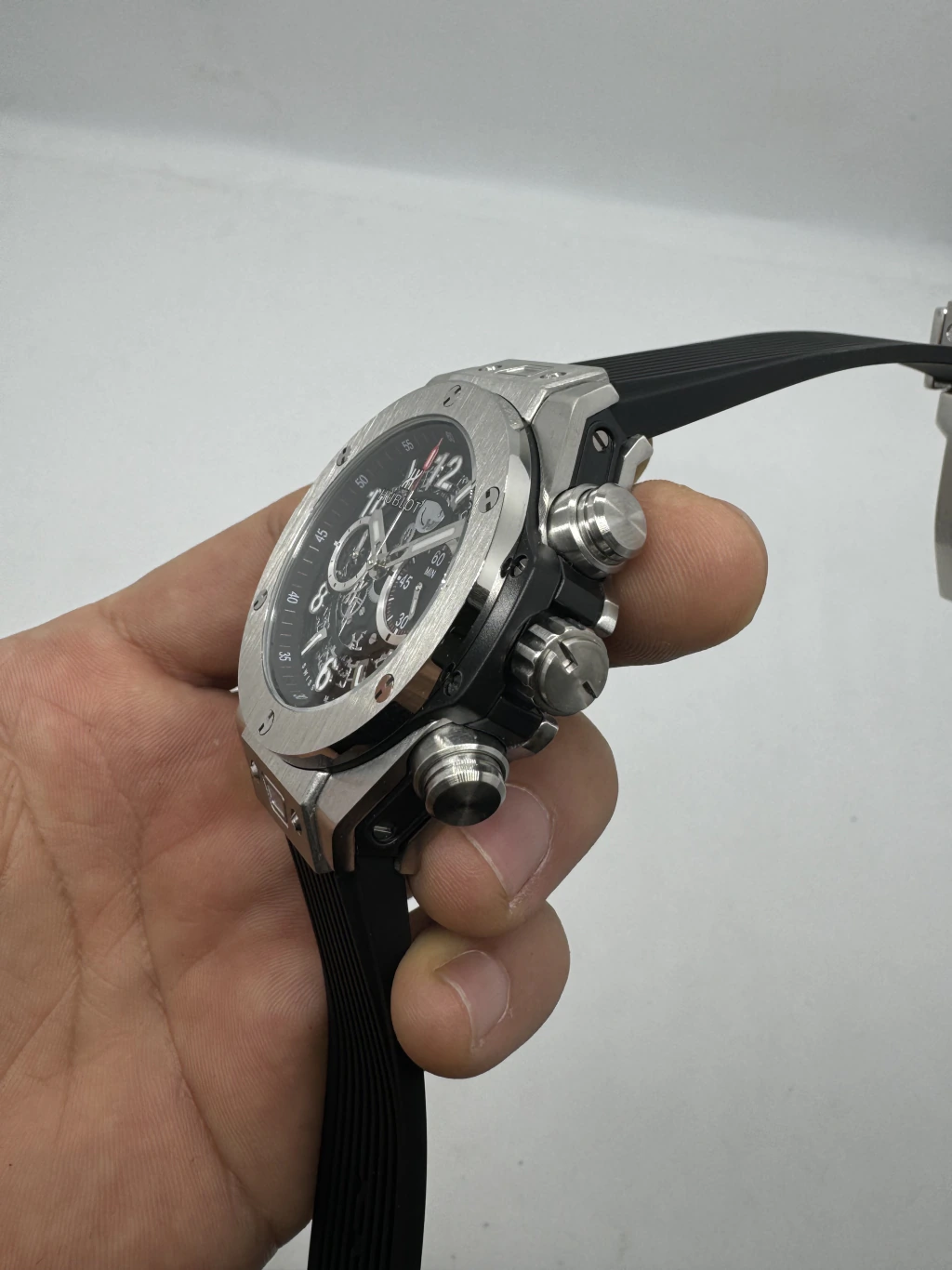 Hublot Big Bang 43mm - AÇO MOSTRADOR SKELETON - SILICONE - Imagem 2