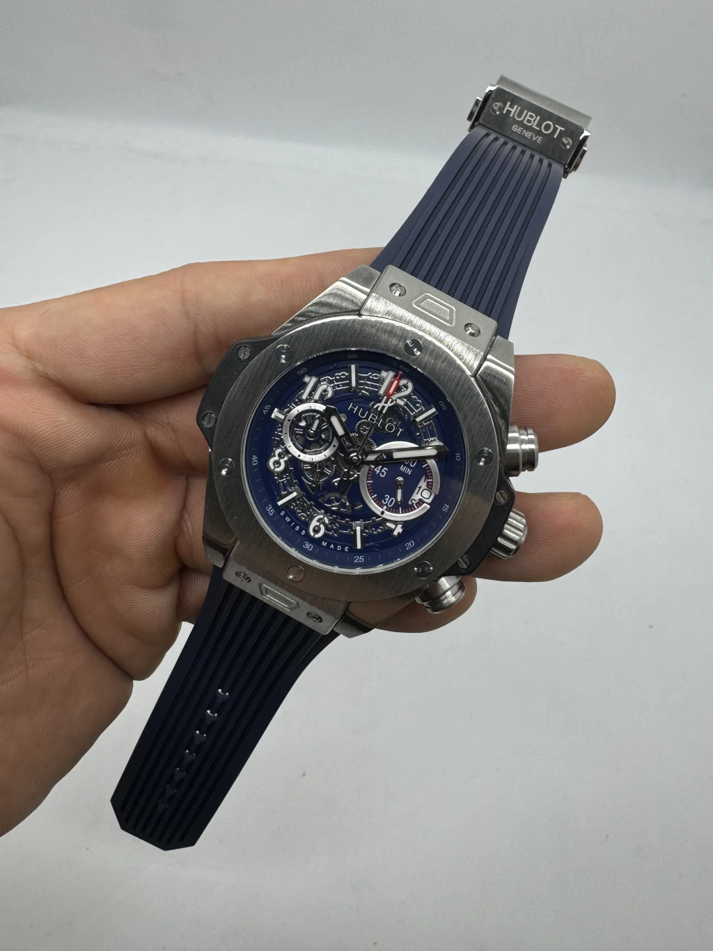 Hublot Big Bang 43mm - AÇO MOSTRADOR SKELETON - SILICONE