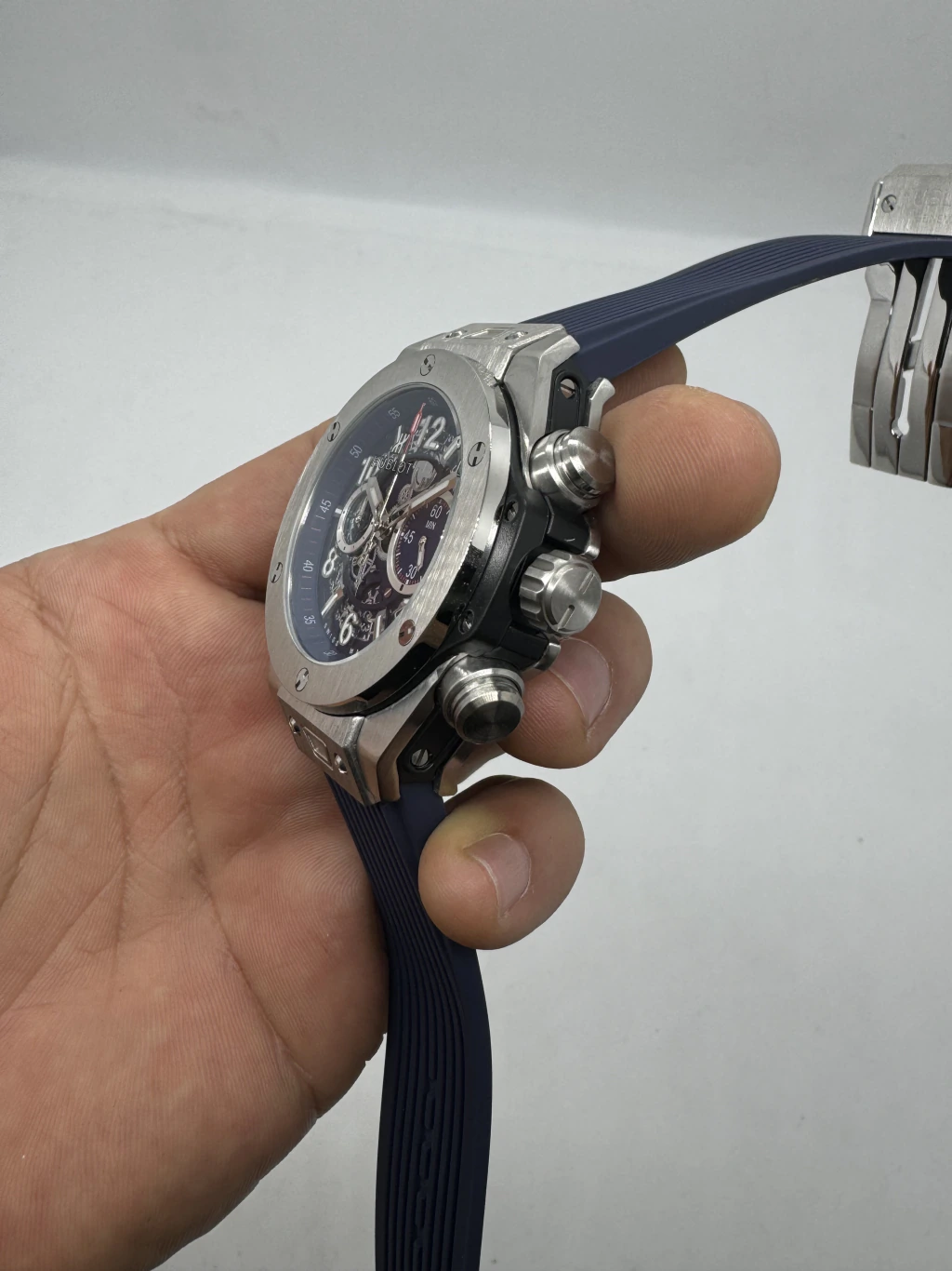 Hublot Big Bang 43mm - AÇO MOSTRADOR SKELETON - SILICONE - Imagem 2