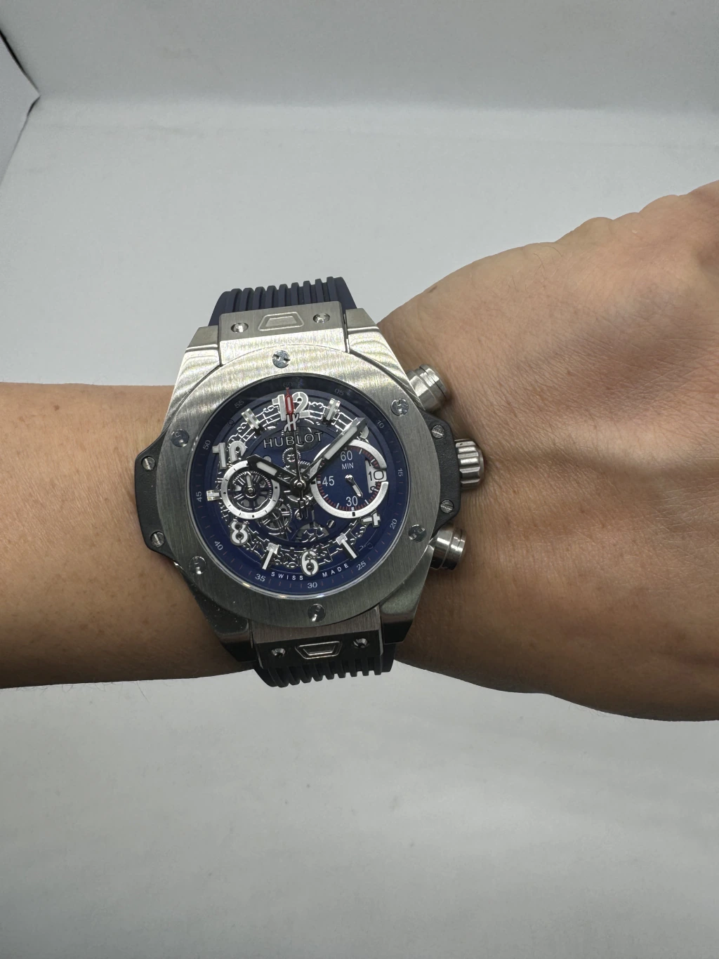 Hublot Big Bang 43mm - AÇO MOSTRADOR SKELETON - SILICONE - Imagem 5