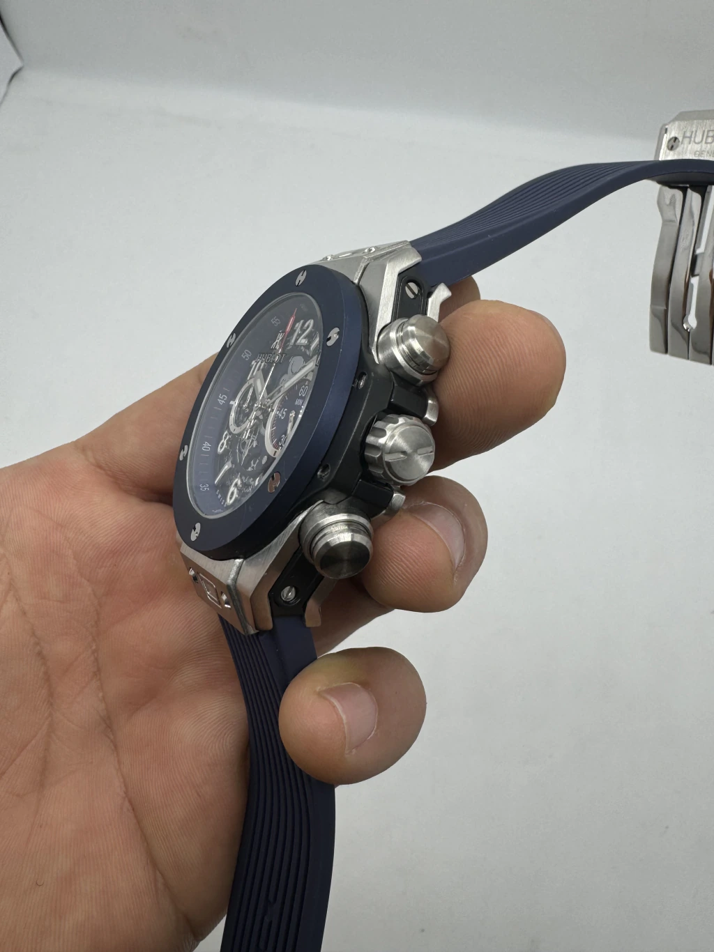 Hublot Big Bang 43mm - AÇO MOSTRADOR SKELETON - SILICONE - Imagem 2