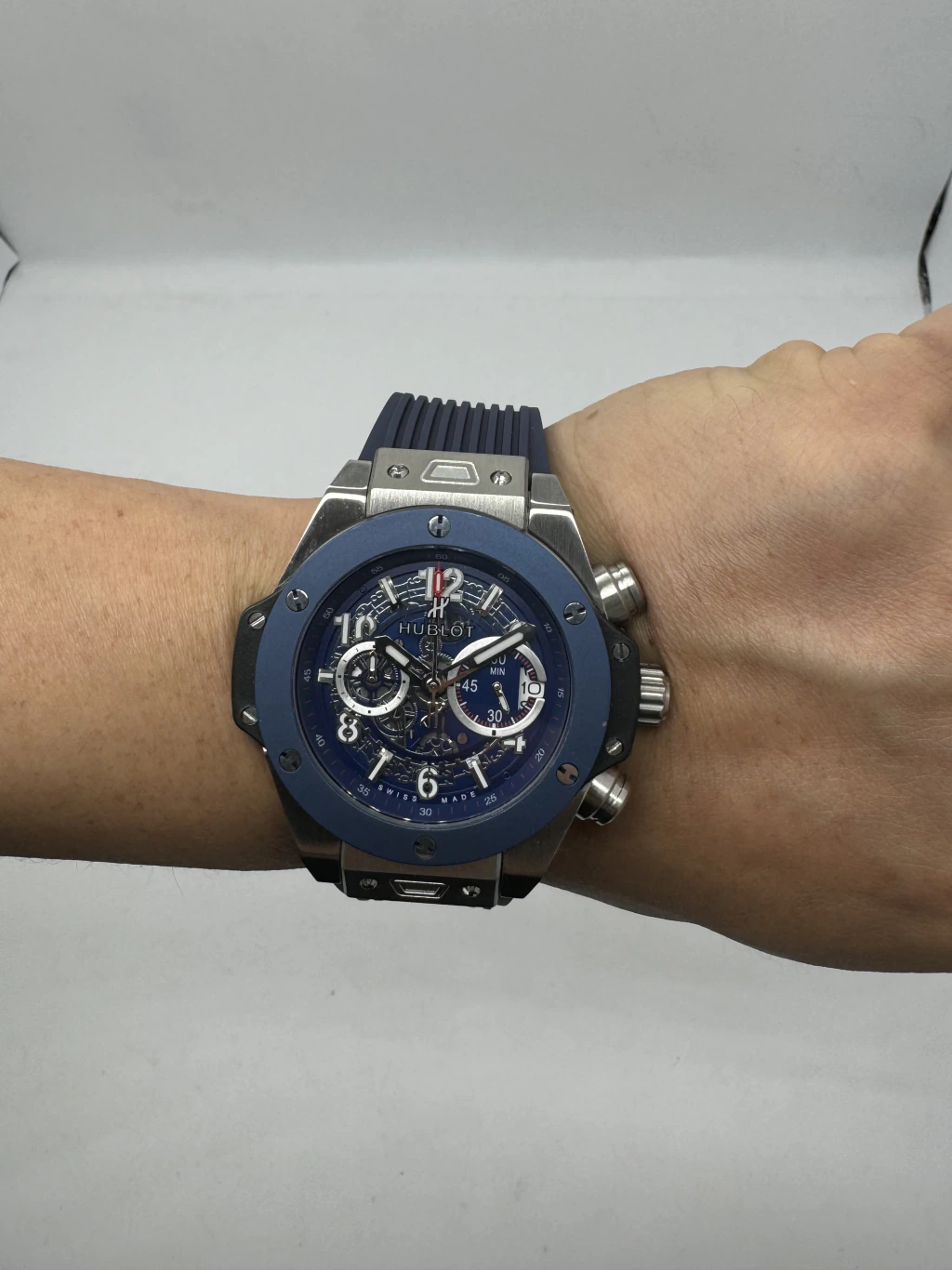 Hublot Big Bang 43mm - AÇO MOSTRADOR SKELETON - SILICONE - Imagem 5