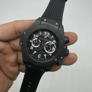 Hublot Big Bang 43mm - AÇO PRETO MOSTRADOR SKELETON - SILICONE