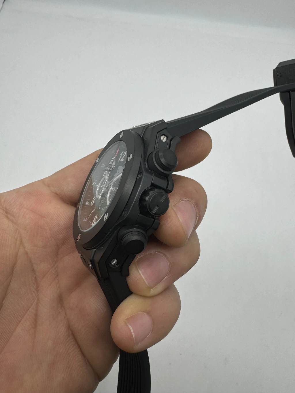 Hublot Big Bang 43mm - AÇO PRETO MOSTRADOR SKELETON - SILICONE - Imagem 2