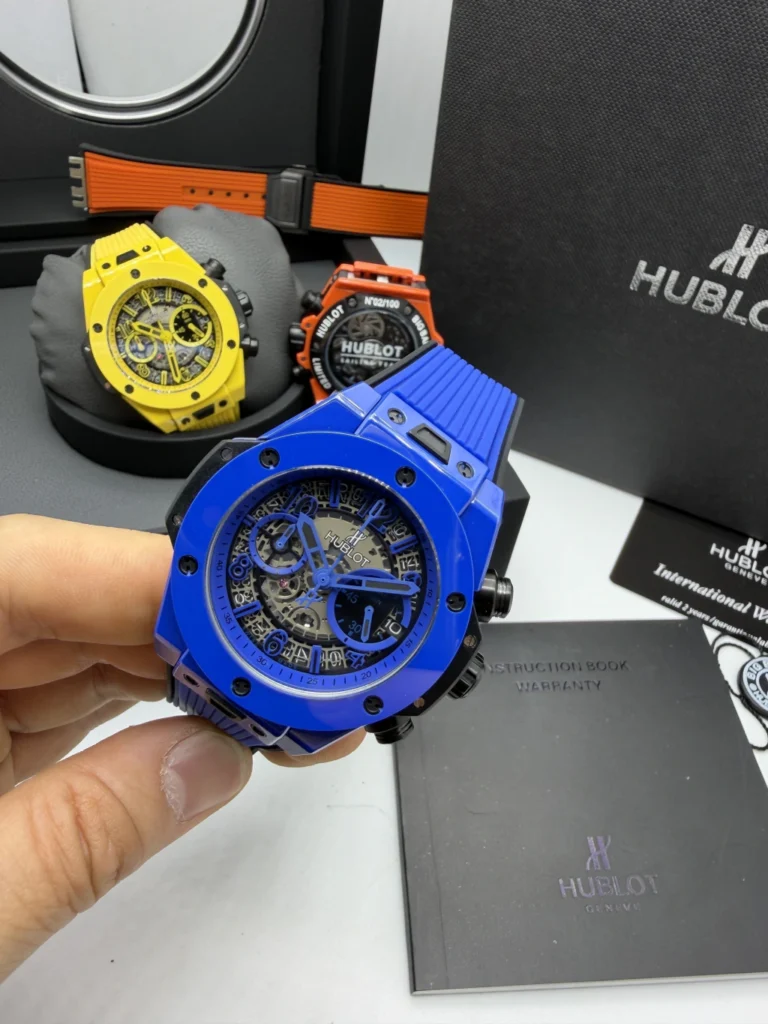 Hublot Big Bang Magic 44mm - AÇO AZUK MOSTRADOR SKELETON - SILICONE