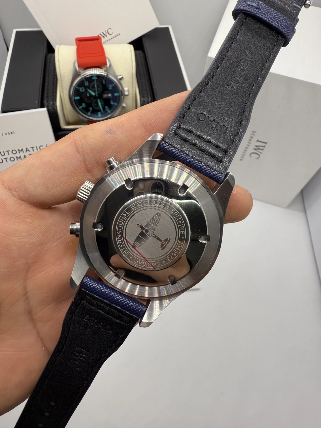 IWC Chronograph 43mm - AÇO ACMOSTRADOR AZUL - NYLON - Imagem 3