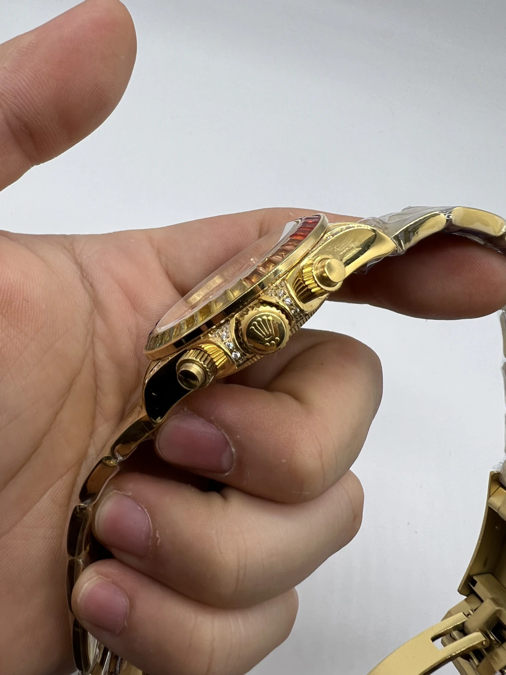 Daytona 40mm - AÇO DOURADO MOSTRADOR PRETO - Imagem 2