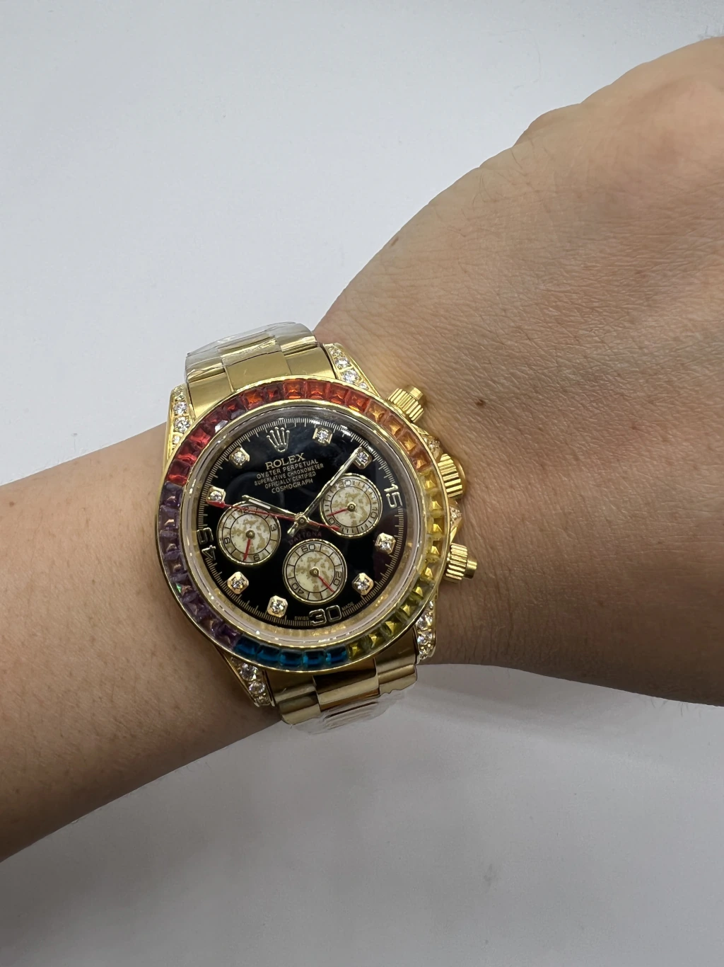 Daytona 40mm - AÇO DOURADO MOSTRADOR PRETO - Imagem 5