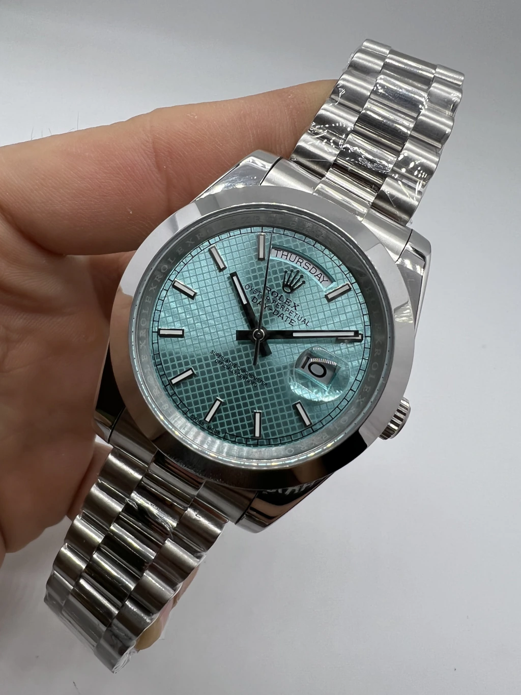 Day-Date President 40mm - AÇO MOSTRADOR TIFFANY