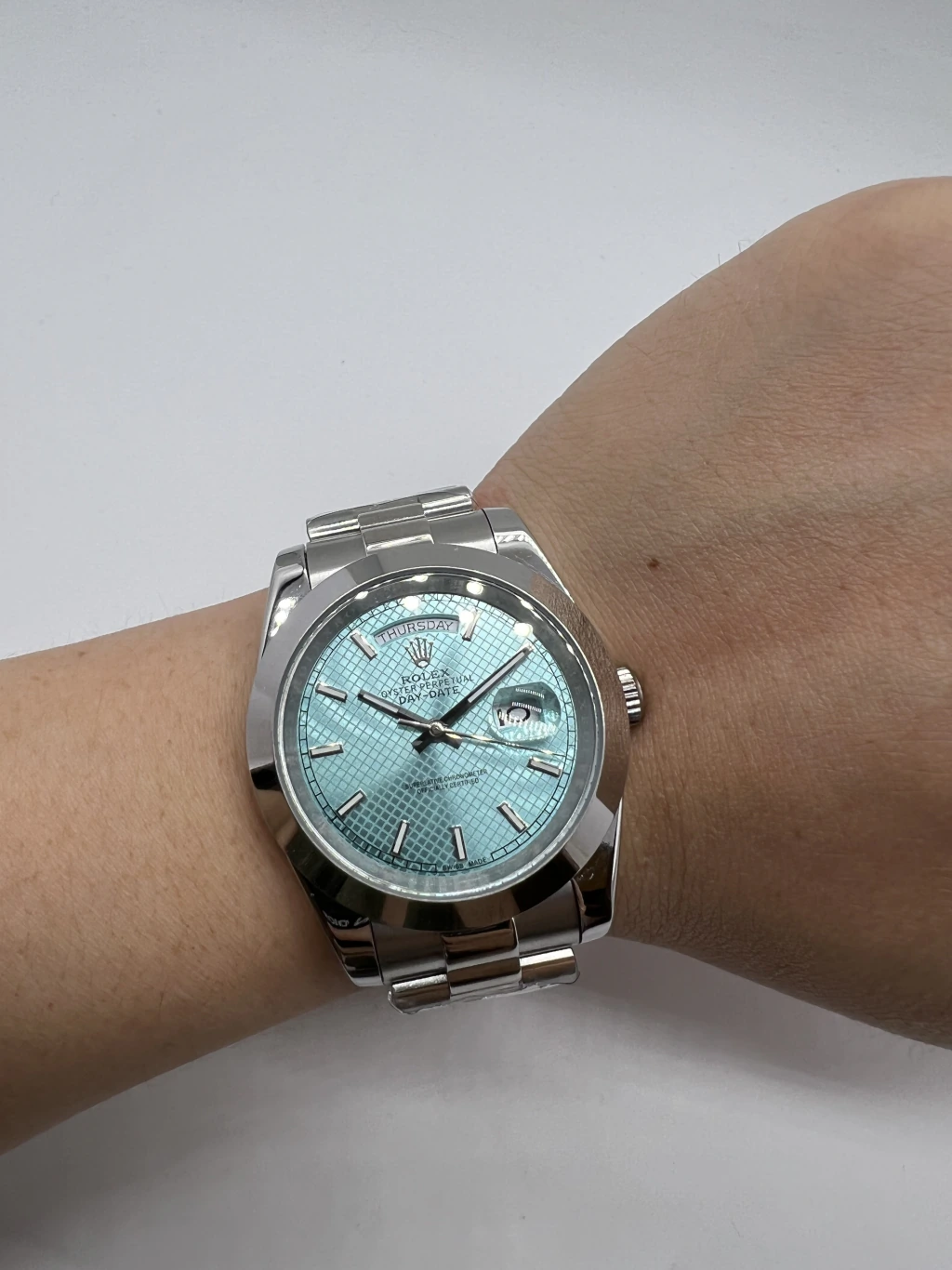 Day-Date President 40mm - AÇO MOSTRADOR TIFFANY - Imagem 5