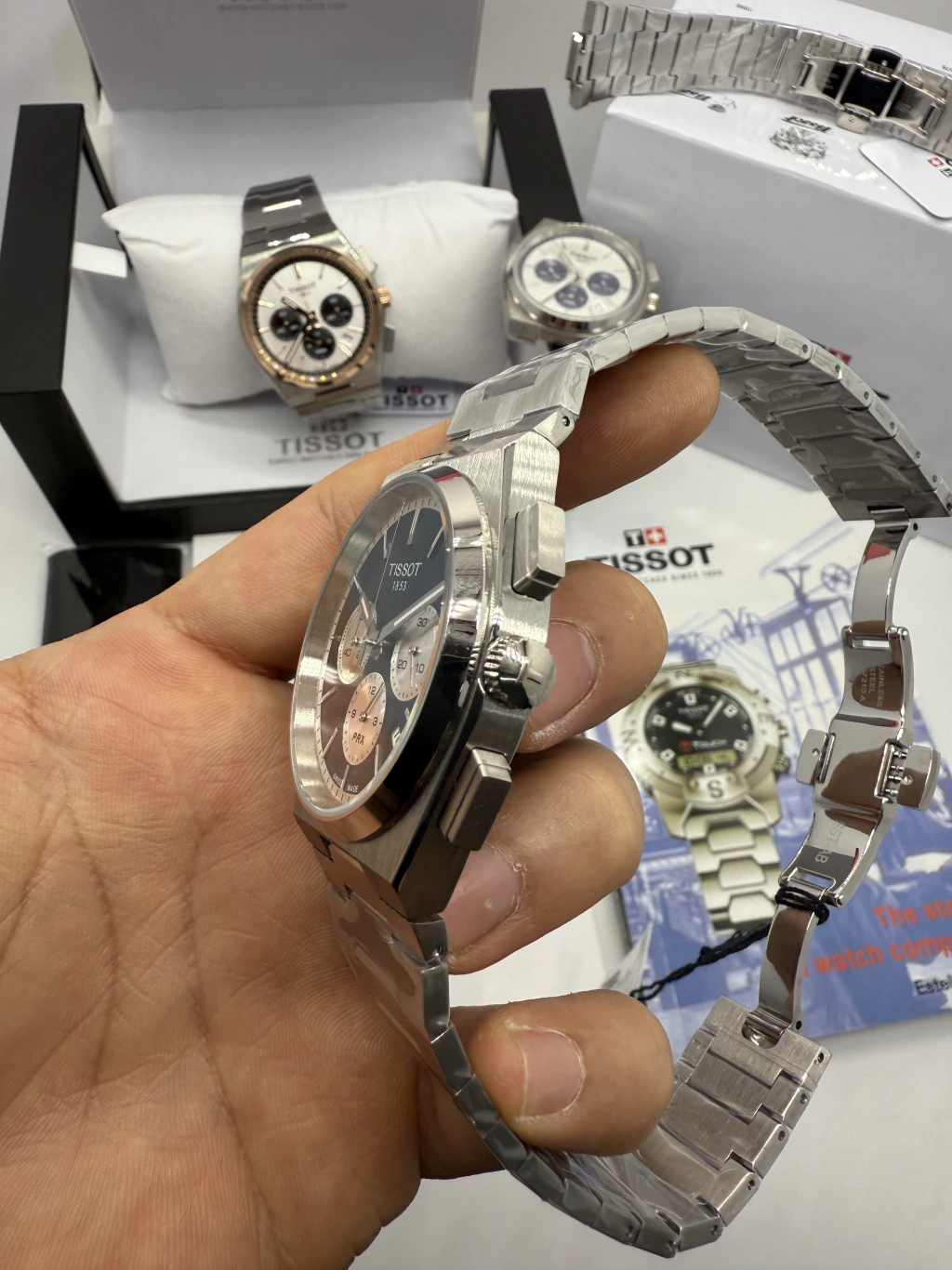 Tissot PRX 40mm - Aço Mostrador Preto - Imagem 2