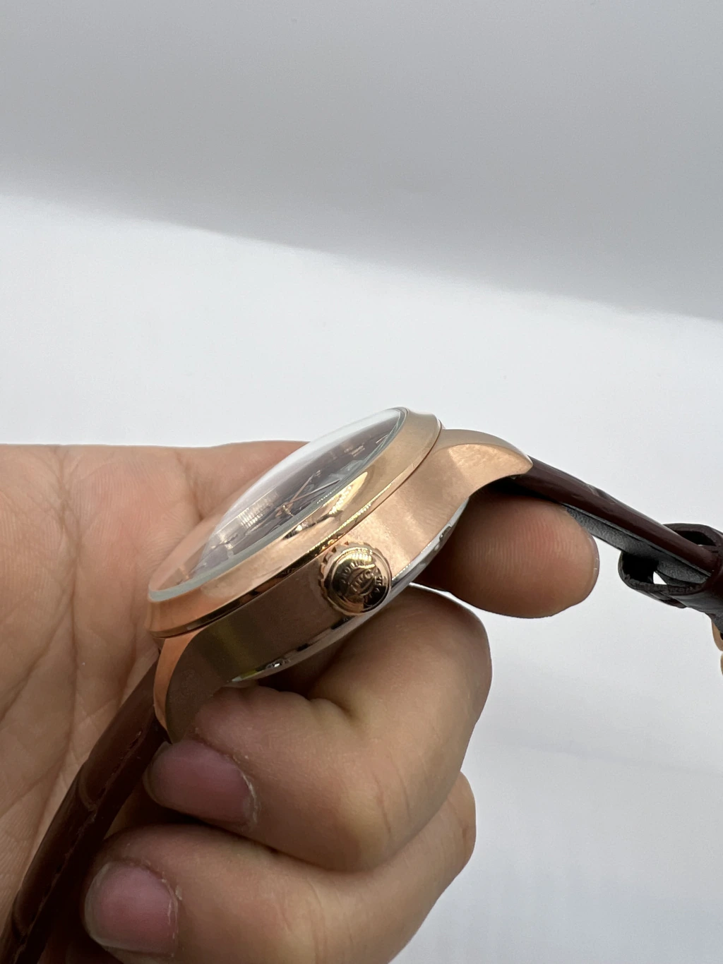 IWC Chronograph 43mm - AÇO MOSTRADOR PRETO - COURO - Imagem 2