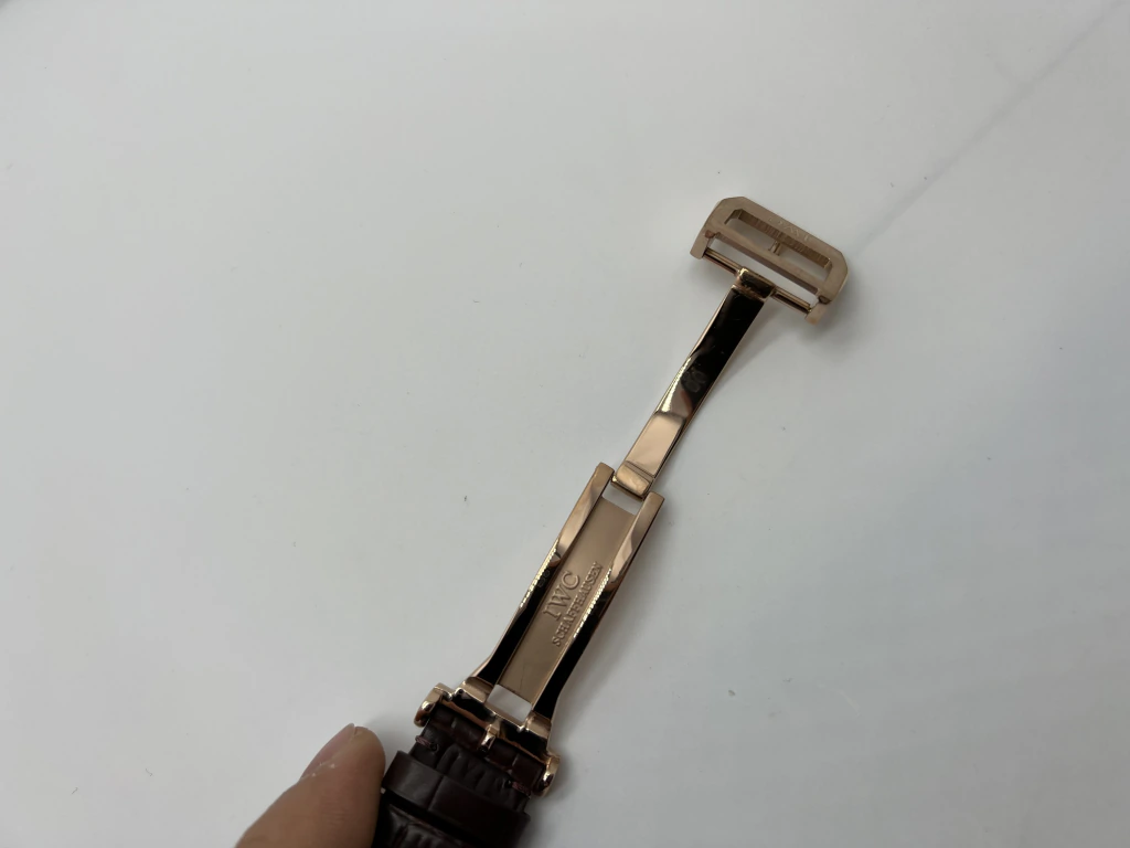 IWC Chronograph 43mm - AÇO ROSE MOSTRADOR BRANCO - COURO - Imagem 4
