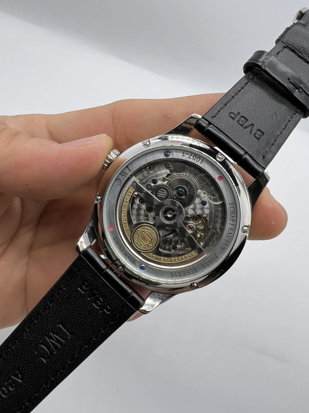 IWC Chronograph 43mm - AÇO MOSTRADOR BRANCO - COURO - Imagem 3