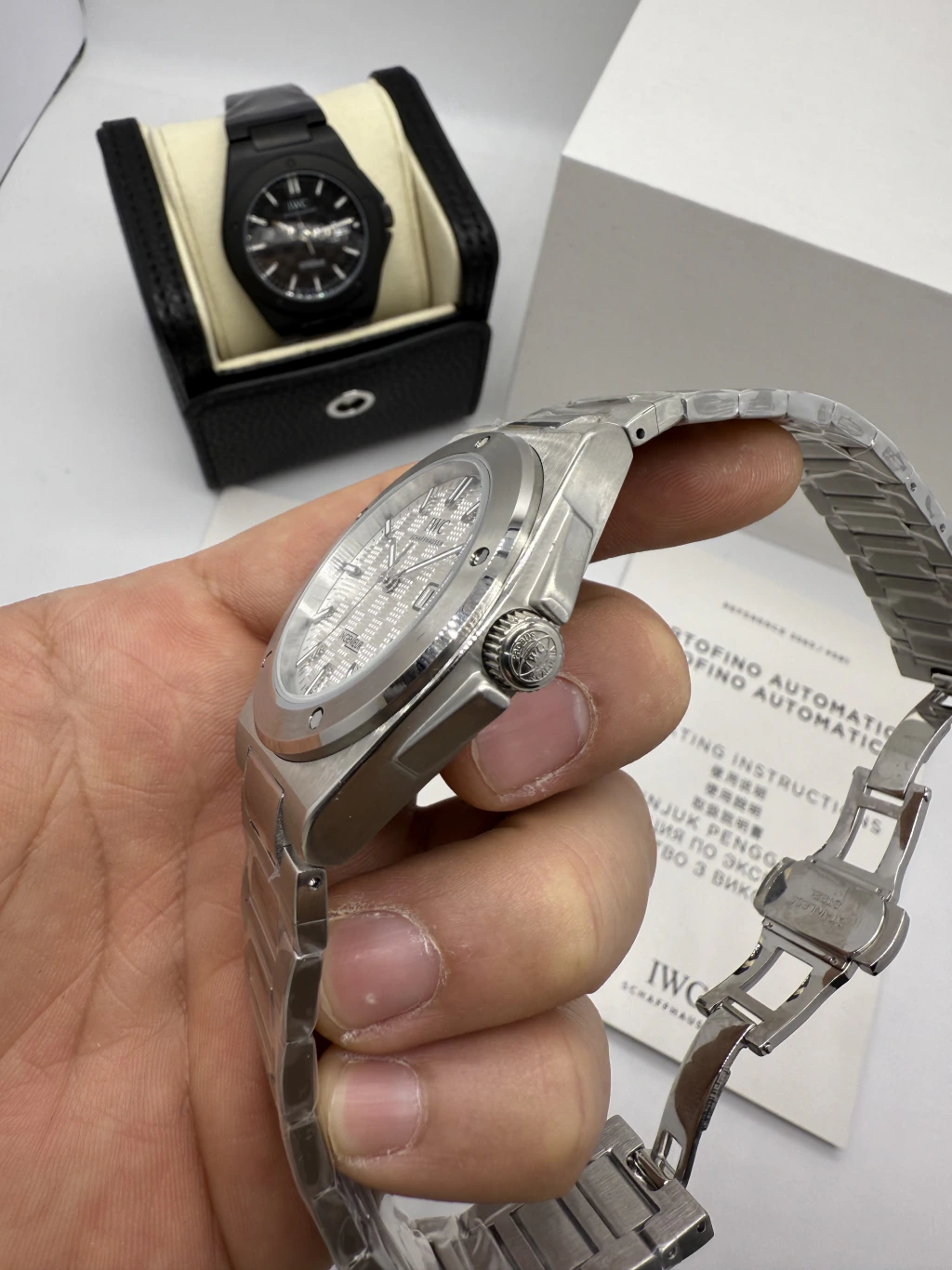 IWC Ingenieur 40mm - AÇO MOSTRADOR BRANCO - Imagem 2